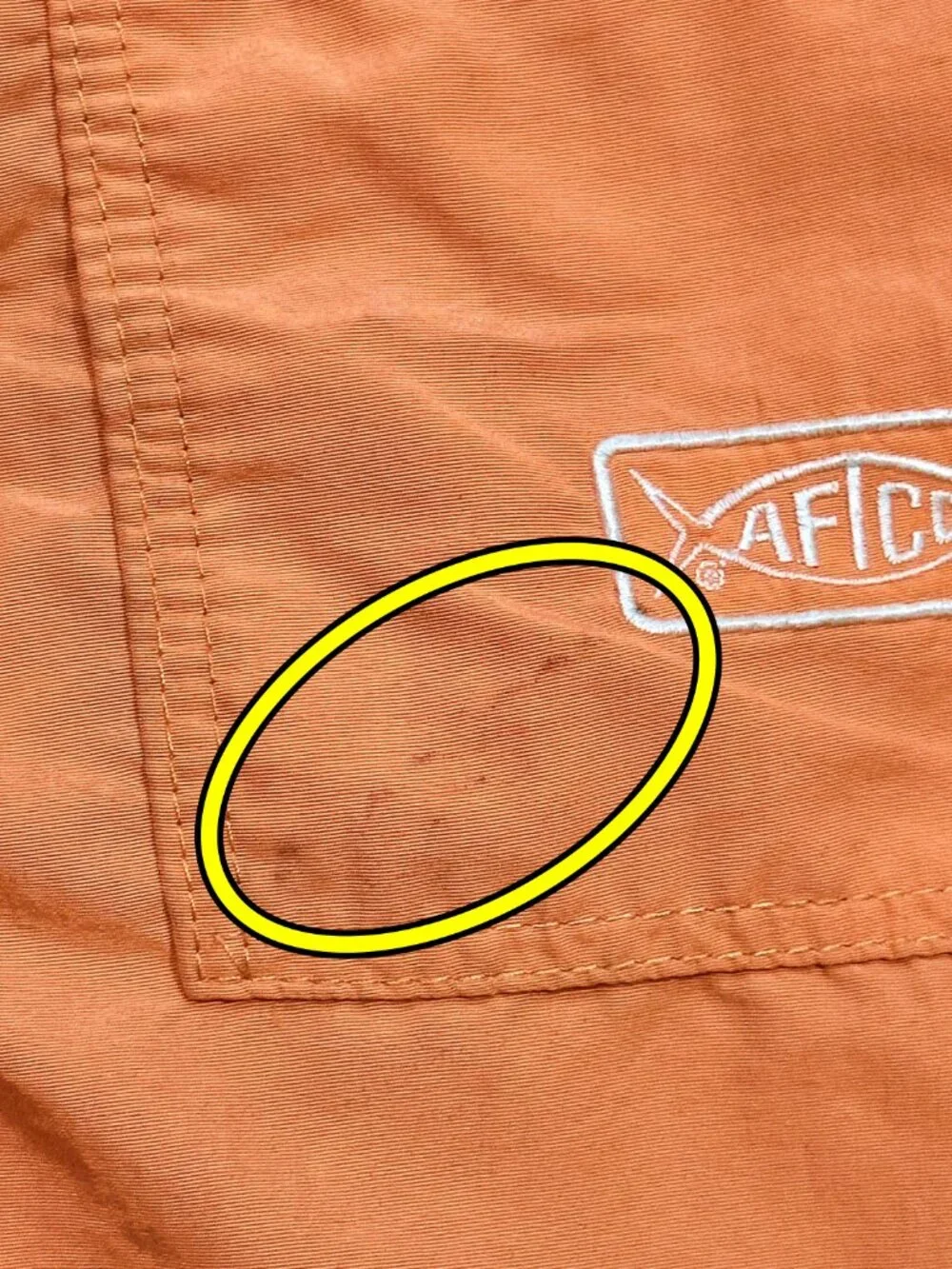 Lot AFTCO Fishing Shorts Long 34 Blue Orange Sherbet Nylon Cargo Outdoor Utility